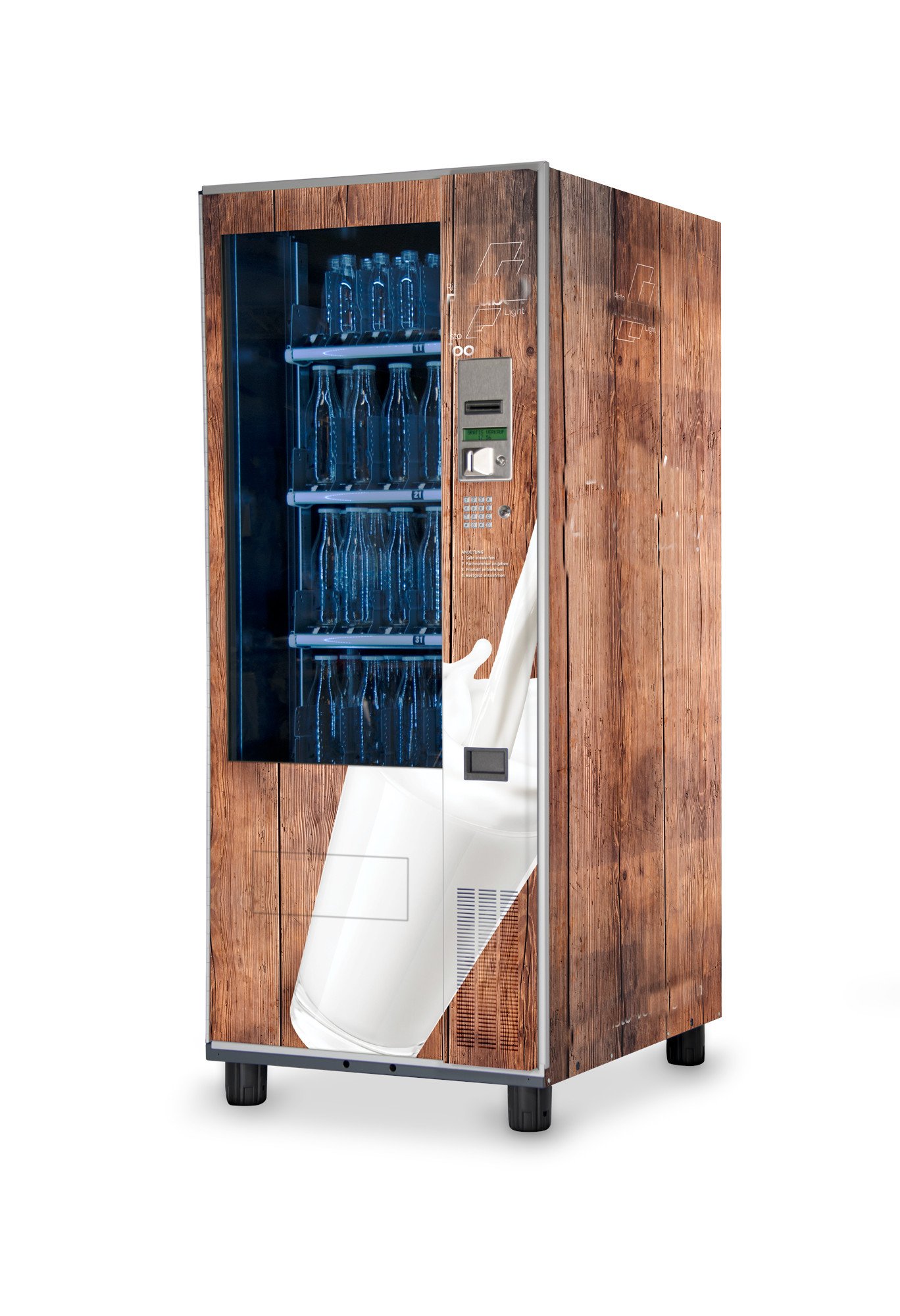 Dozownik do butelek Foodbox Light Flaschenautomat-Warenautomat-Foodbox-Light-Bottle-Vending-Machine-Braun