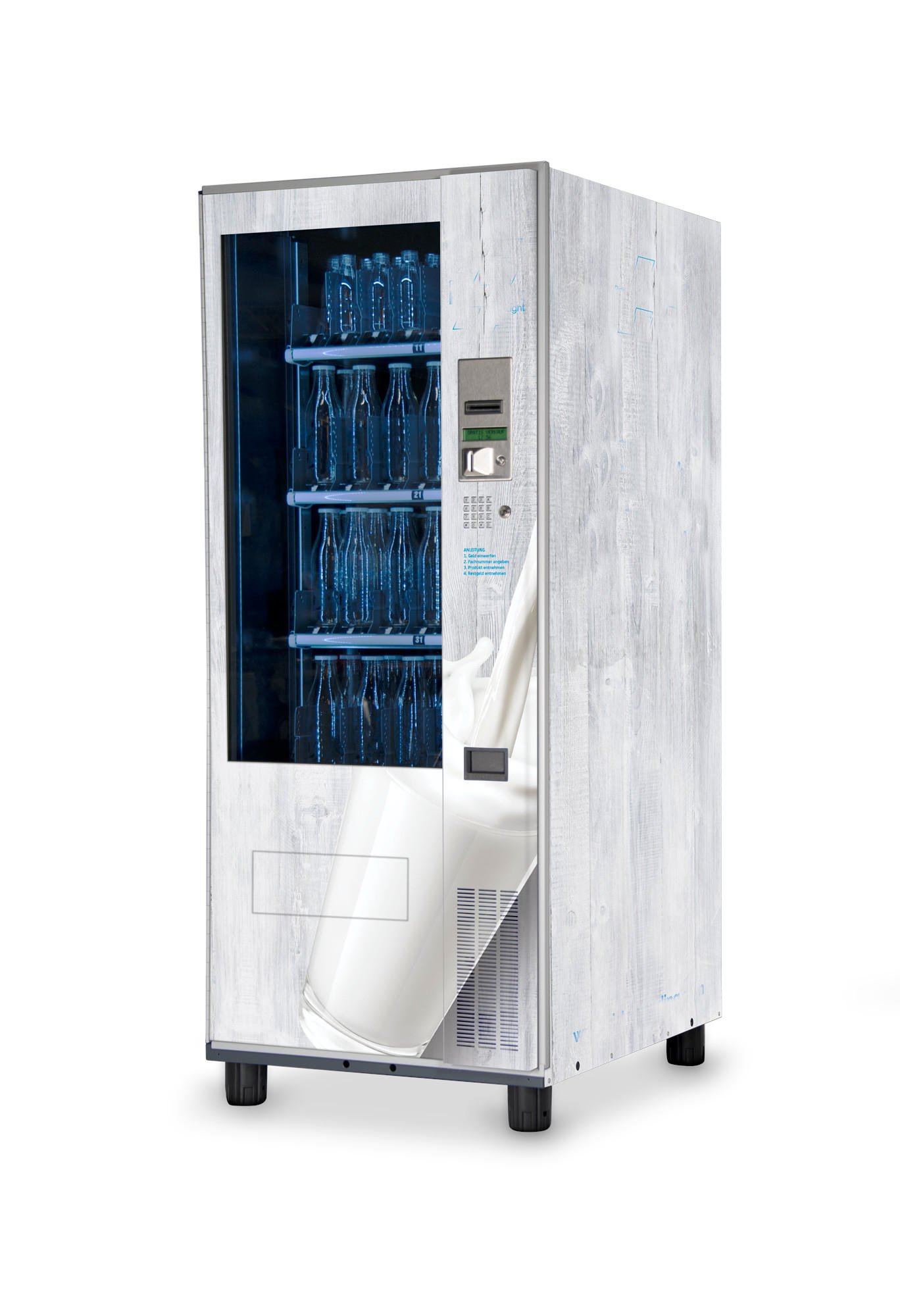 Dozownik do butelek Foodbox Light Flaschenautomat-Warenautomat-Foodbox-Light-Bottle-Vending-Machine-Weiss